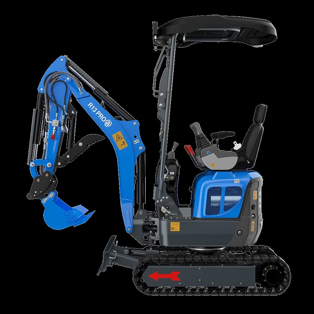 Rippa R13 Pro mini excavator rental Eugene - detail view